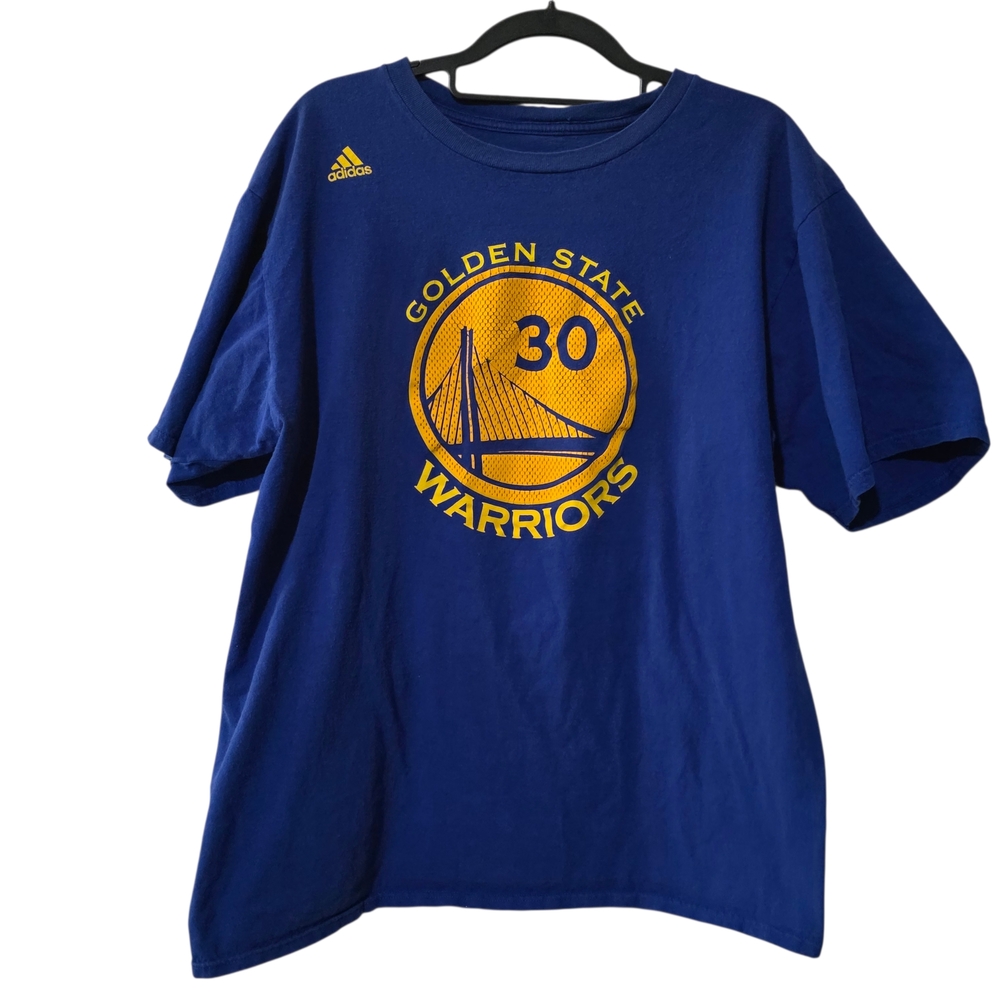 men's Adidas Golden State Warriors Stephen Curry #30 "The Go-To Tee" in royal bl